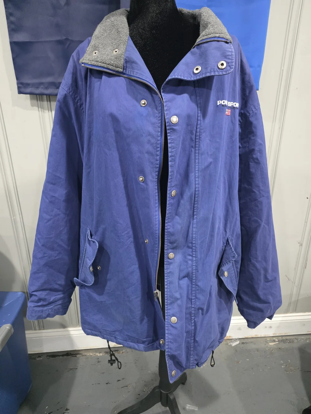 Men's Blue Jacket Polo Sport